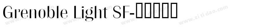 Grenoble Light SF字体转换